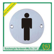 BTB SSP-001SS Stainless Steel Round Female Toilet Sign Plate